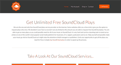 Desktop Screenshot of freesoundcloudplays.com